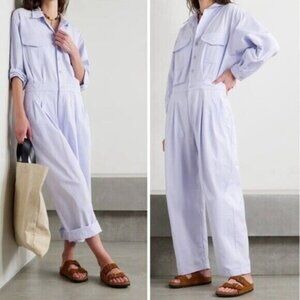Paradised Jumpsuit Size Large Purple Robin Pleated Coverall Streetwear Grunge